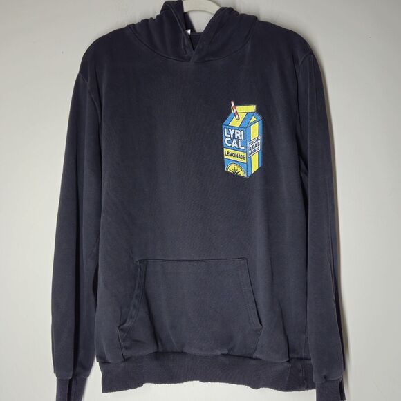 Lyrical Lemonade Hoodie Black Size Medium Music Hip Hop Rap Long Sleeve - Picture 1 of 7